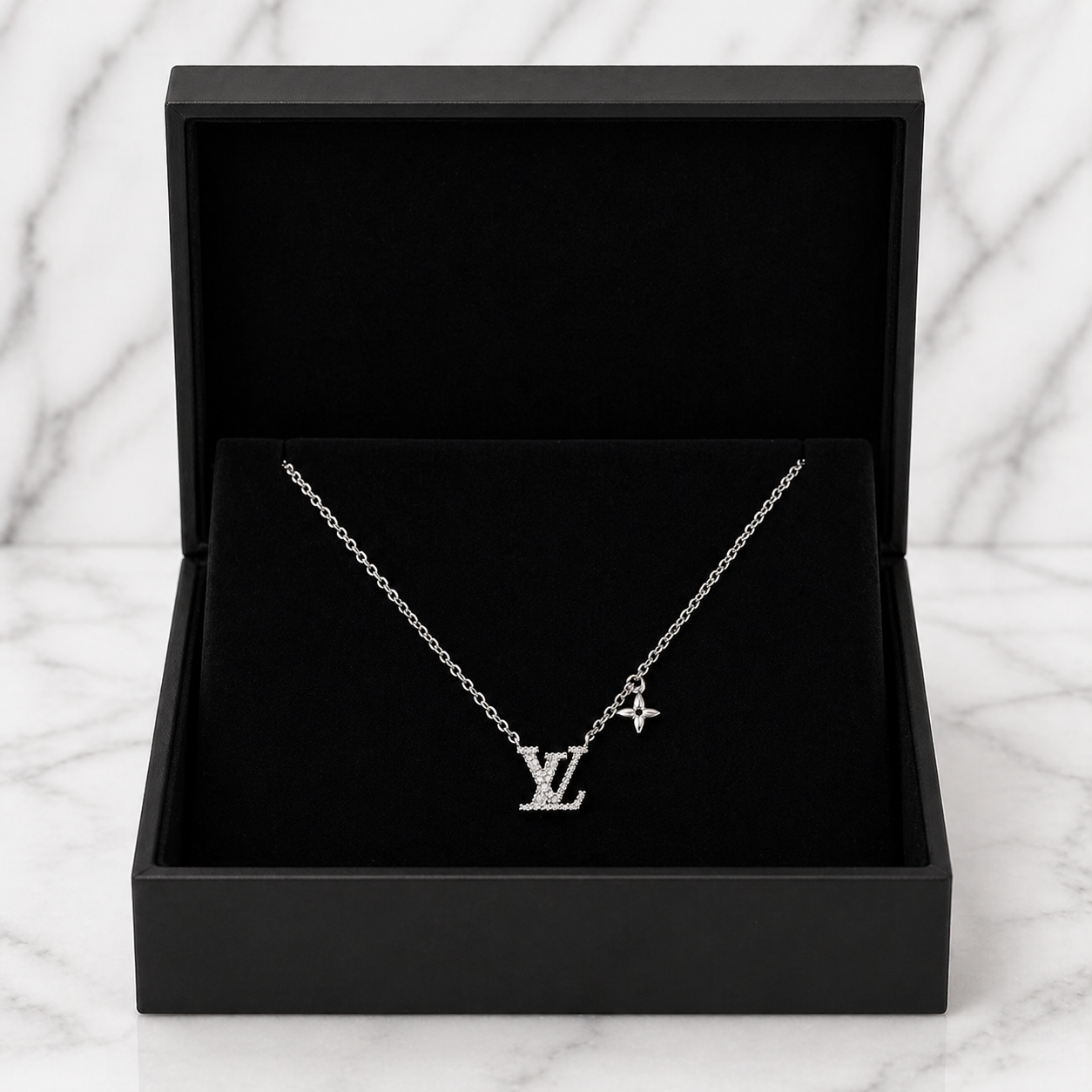 LOUIS VUITTON Silver Necklace