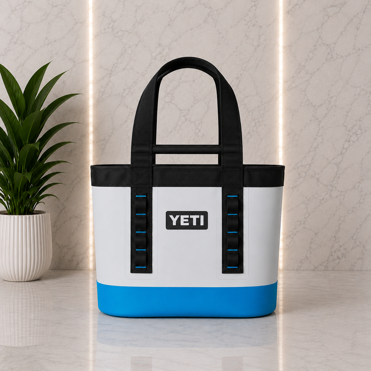 YETI Camino Carryall Tote Bag – White & Black
