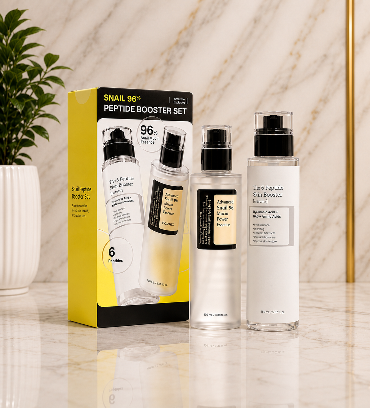 COSRX Snail Mucin 96% Peptide Booster Set | 2-Pc Korean Skincare Gift Set