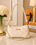 Louis Vuitton Cream Monogram Embossed Leather Mini Bag