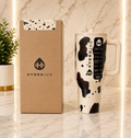 40oz HydroJug Tumbler Cow Print Insulated Cup w/ Lid & Straw
