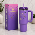 Stanley 40oz Quencher H2.0 Tumbler Purple Cup Handle Straw Insulated
