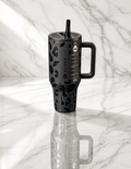 HydroJug 40oz Tumbler – Black Leopard / Cheetah Print – Large & Durable
