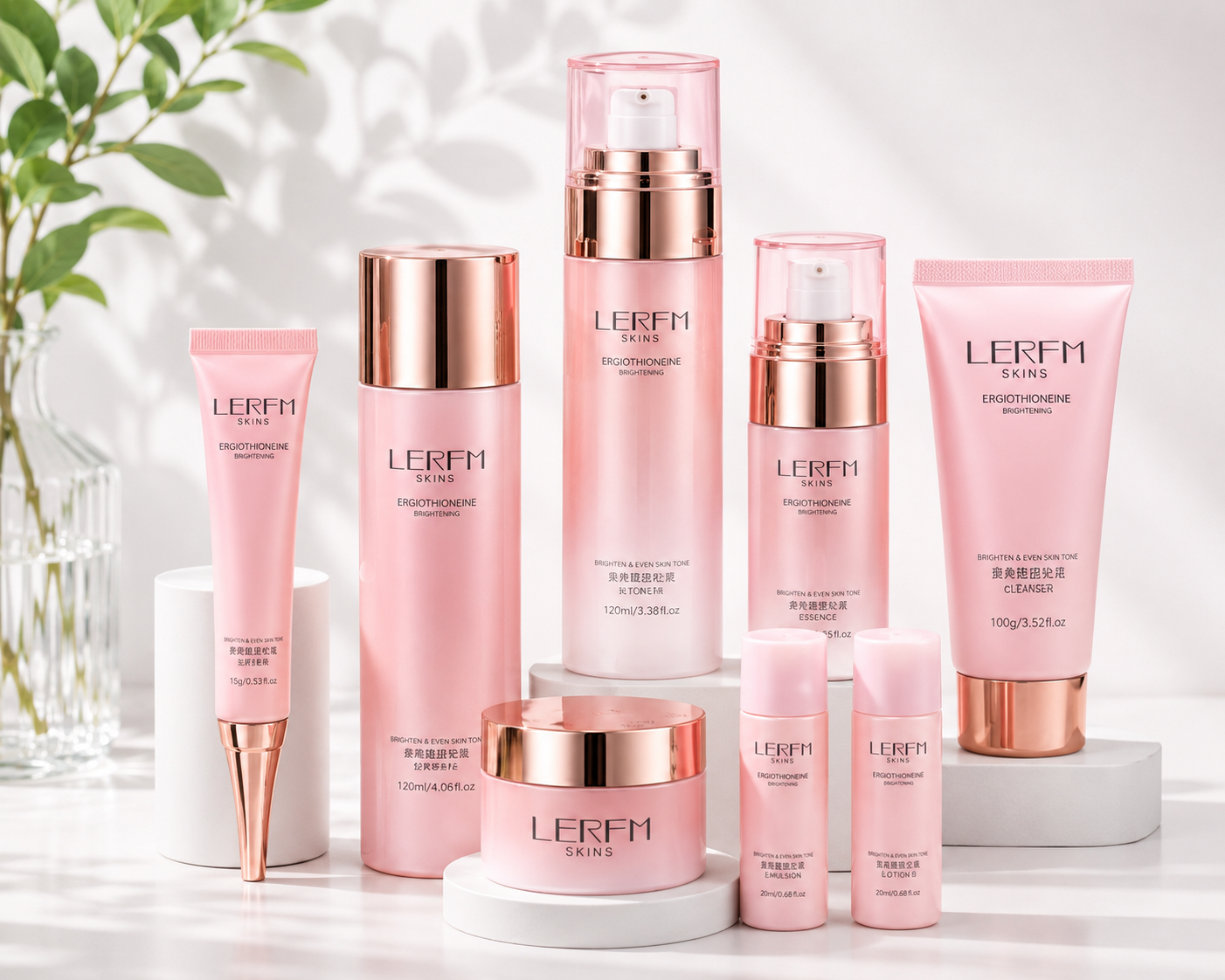 LERFM Skins Ergothioneine Brightening Skincare Set 8pcs