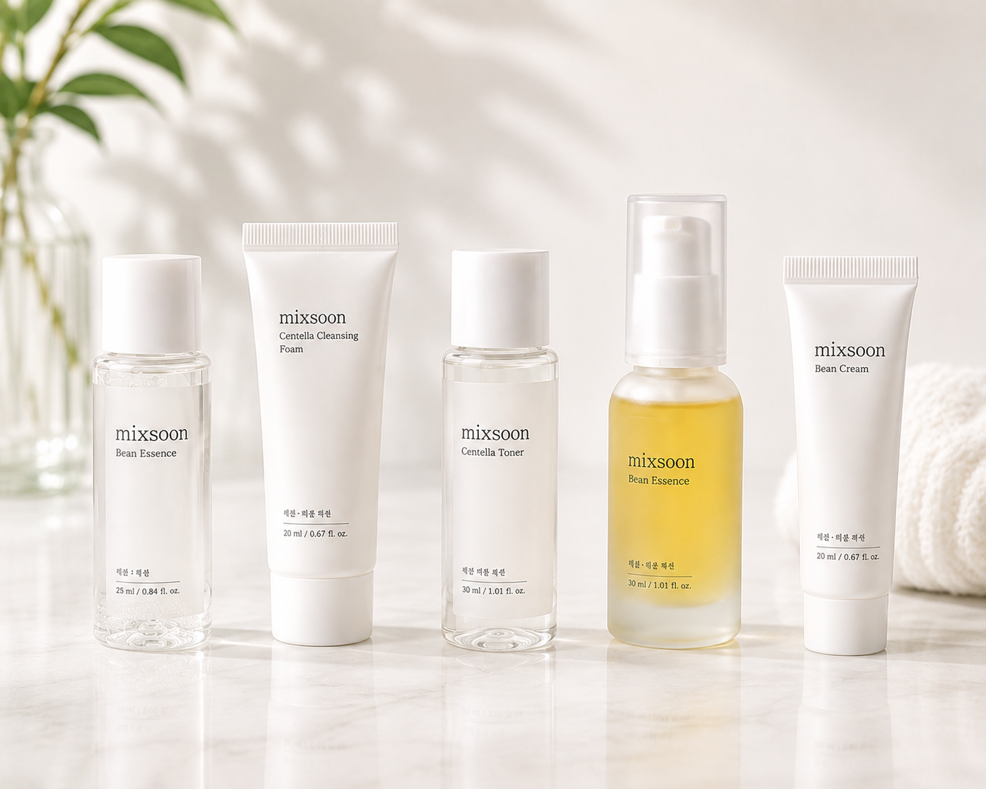 mixsoon Pure Glow Essentials Set 5-Step Korean Glass Skin Kit
