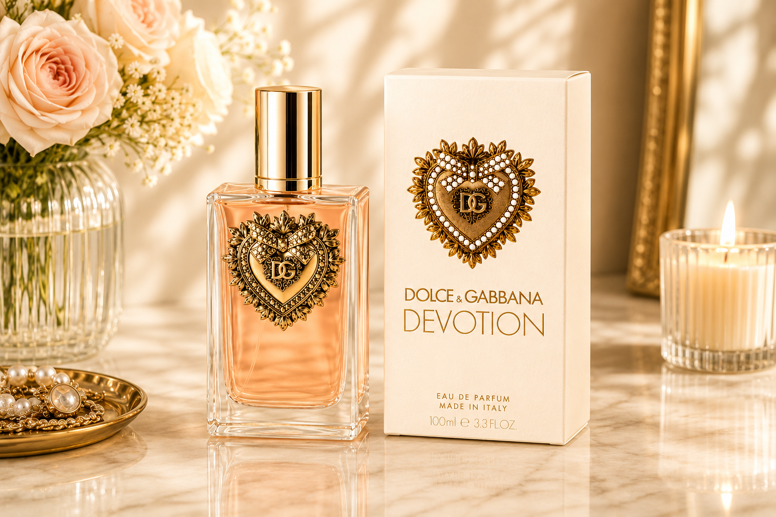 Devotion By Dolce & Gabbana Eau de Parfum 100ml bottle and box