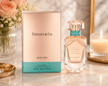 Tiffany & Co. Rose Gold Eau De Parfum 50ml bottle and rose gold box