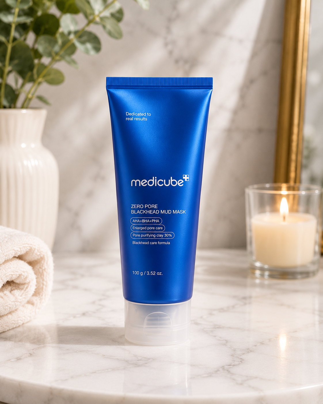 Medicube Zero Pore Blackhead Mud Mask 100g blue tube