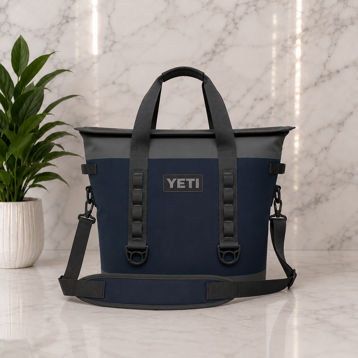 YETI Hopper M30 Soft Cooler Tote Bag in Navy