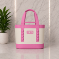 YETI Camino Carryall Tote Bag in Pink and Cream