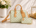 Sage Green Monogram Handbag Set