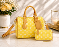 Sunshine Yellow Monogram Handbag Set