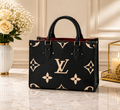 Louis Vuitton Monogram Empreinte OnTheGo PM 2WAY Black Beige