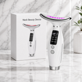 7-Color LED Neck & Facial Massager – USB Rechargeable Vibration Massager