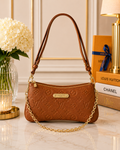 Louis Vuitton Cognac Monogram Embossed Leather Mini Bag