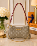 Louis Vuitton Monogram Canvas Mini Bag with Burgundy Trim