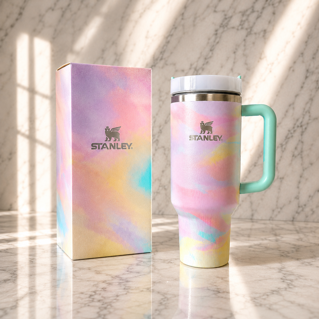 Stanley 40oz Insulated Tumbler w/ Handle Lid Straw Stainless Steel Cup
