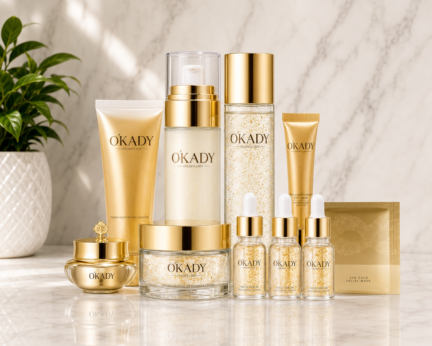 OKADY 24K Polypeptide Skin Care Set