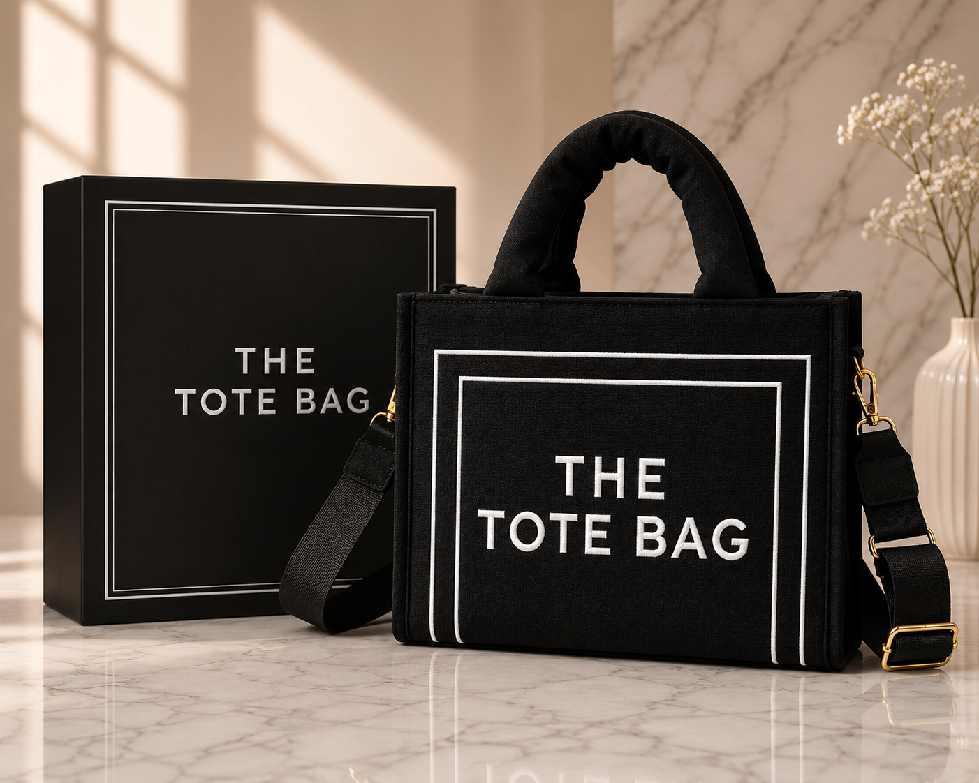 The Tote Bag – Midnight Black
