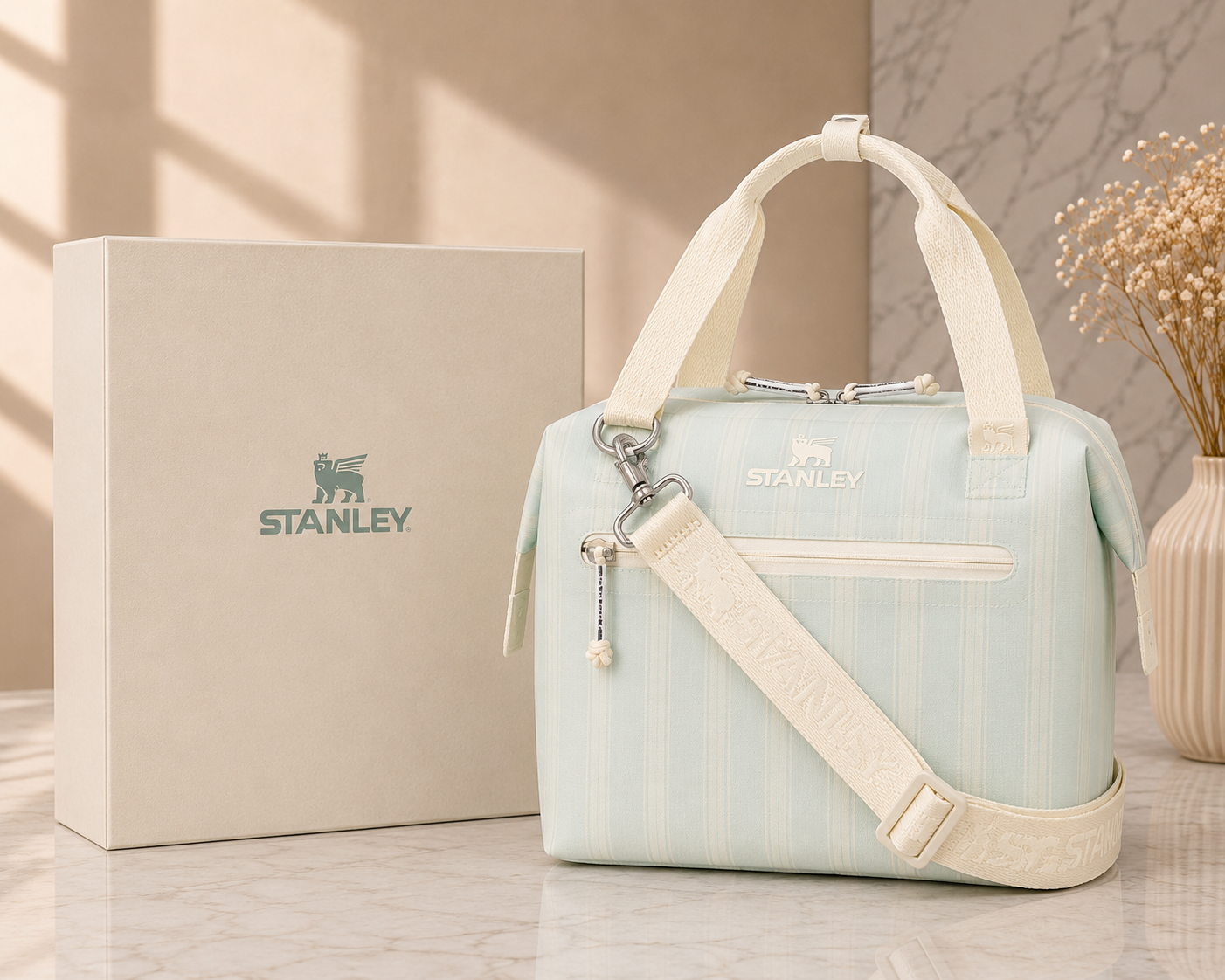 Stanley The Outdoor Cooler Bag – Mint Stripe