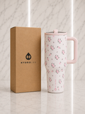 HydroJug Ditsy Floral Tumbler – White