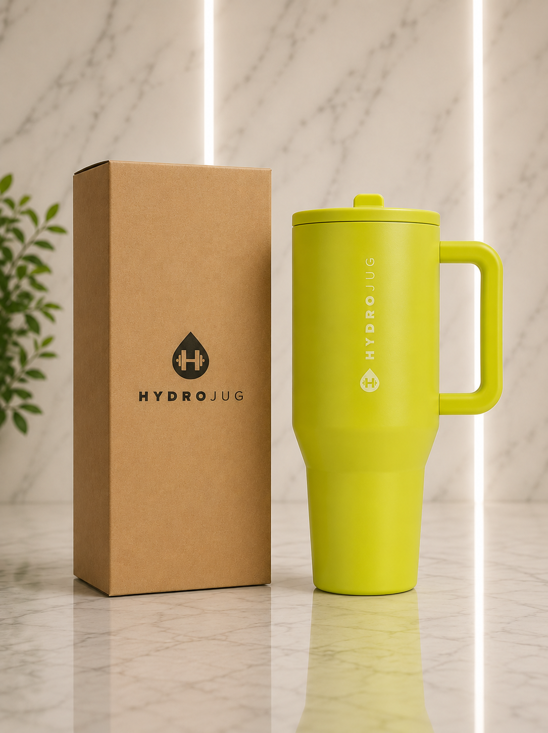 HydroJug Tumbler – Neon Yellow