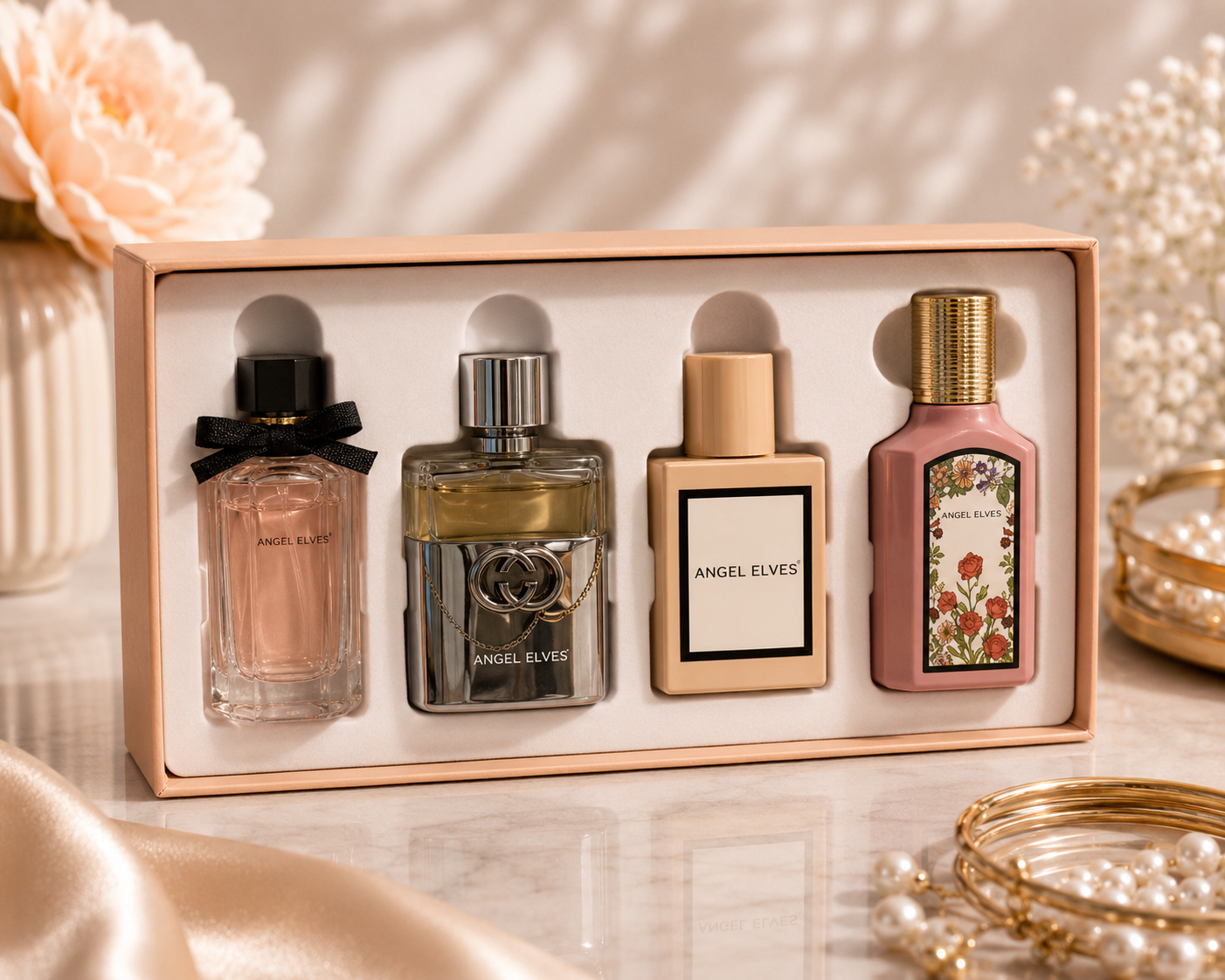Angel Elves 4-Piece Designer-Inspired Mini Perfume Gift Set