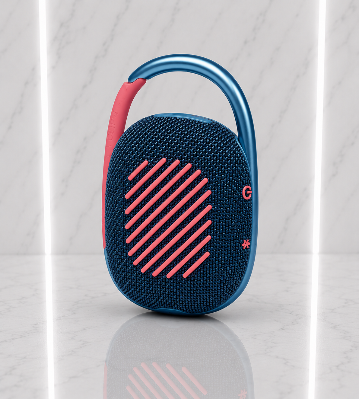 JBL Clip 4 Portable Bluetooth Speaker - Blue & Pink