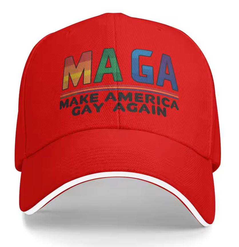 Funny Pride Hat Rainbow Embroidered Cap Adjustable LGBT Humor Gift